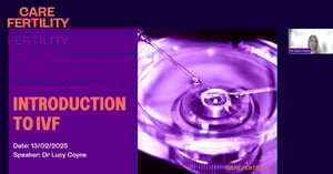 Dr Lucy Coyne Intro to IVF on demand event at Care Fertility