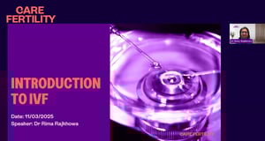 Dr Rima Rajkhowa Intro to IVF on demand event at Care Fertility