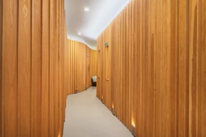 care-fertility-london-timber-panelled-corridor